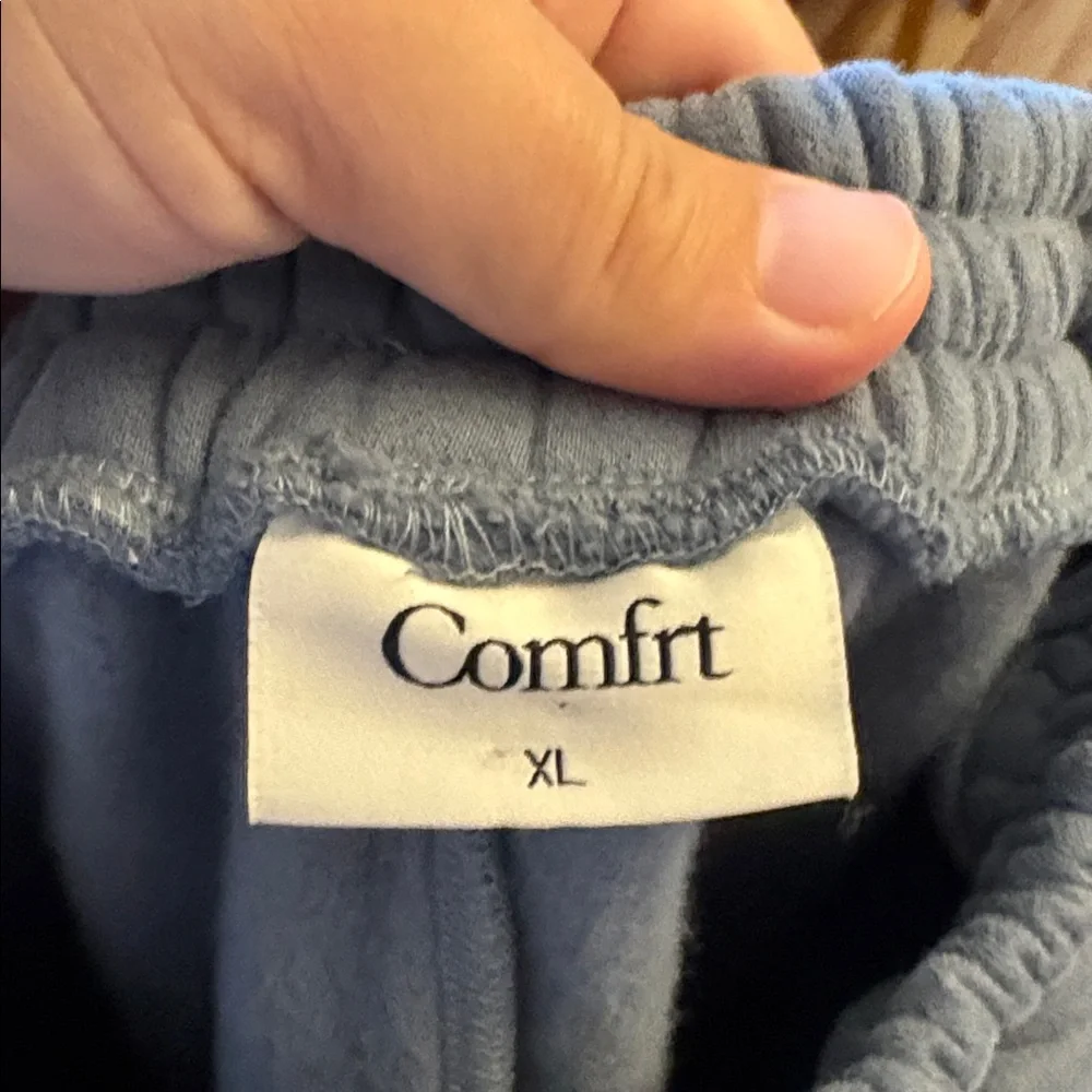 Comfrt Blue Grey Kids Joggers